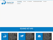 Tablet Screenshot of equine-vet.dk